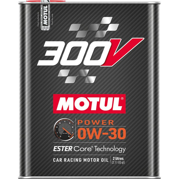 Motul 300V 0W30 POWER Car Racing Oil Full Synthetic Engine Lubricant 2L per Bottle High Performance 4-Stroke Ester Core