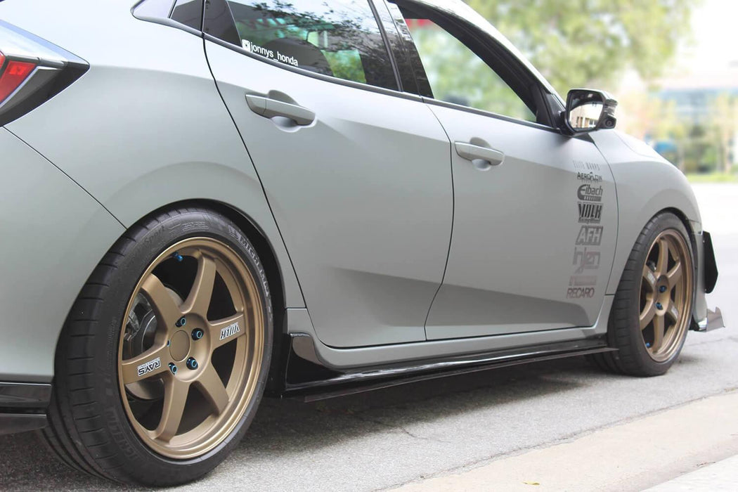 2017-2021 Honda Civic V1 Side Skirt Extensions