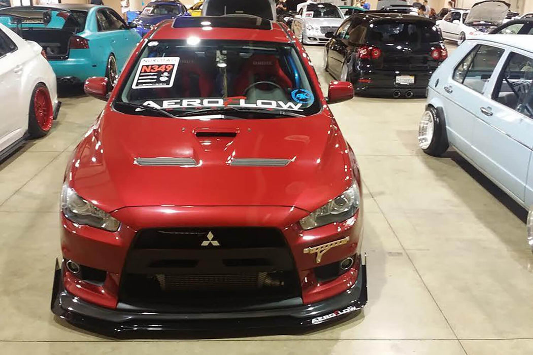 2008-2015 Mitsubishi Evo X V2 Splitter for JDP Lip