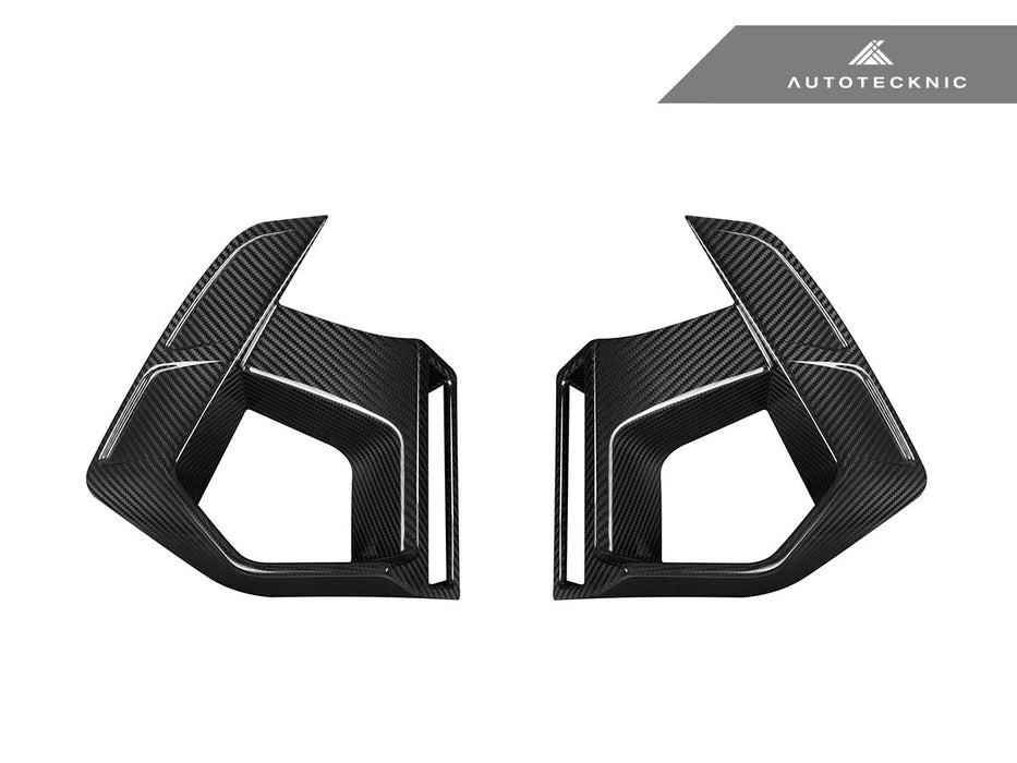 AutoTecknic Dry Carbon Front Bumper Air Vent Set - F97 X3M LCI | F98 X4M LCI