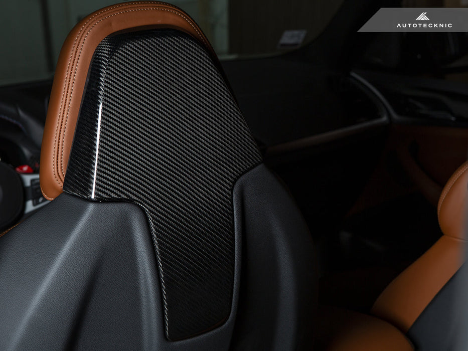 AutoTecknic Dry Carbon Seat Back Cover Set - F97 X3M | F98 X4M