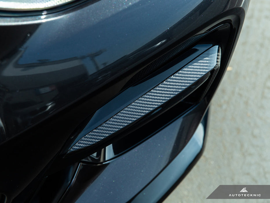 AutoTecknic Carbon Fiber Front Bumper Trim Set - G01 X3 | G02 X4 M40I Pre-LCI
