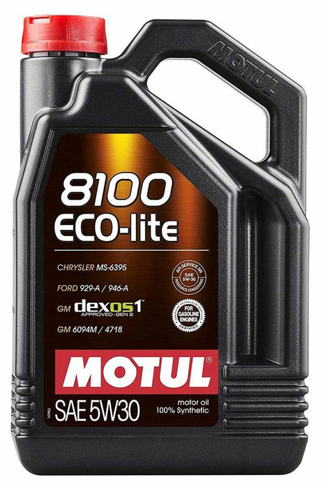 Motul 8100 ECO-LITE 5W30 100% Synthetic Engine Oil 108214 5L