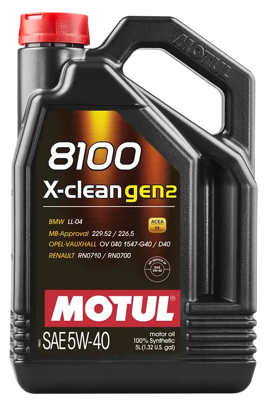 Motul 8100 X-CLEAN GEN2 5W-40 – Full Synthetic (Low SAPS) – 1L