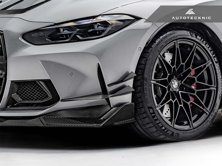 AutoTecknic Dry Carbon Corsa Canard Set - BMW G80 M3 | G82 M4