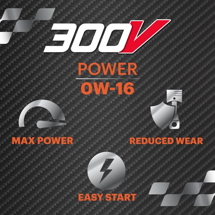 Motul 300V 0W16 POWER Car Racing Oil Full 100% Synthetic Engine Lubricant 2L per High Performance 4-Stroke Ester Core