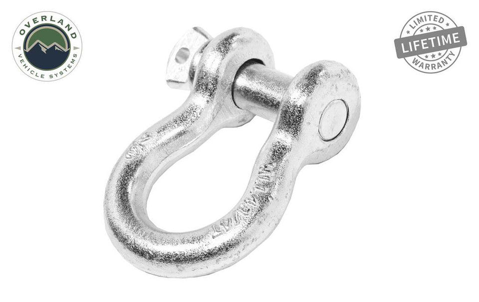 overland vehicle systems d-ring raw zinc