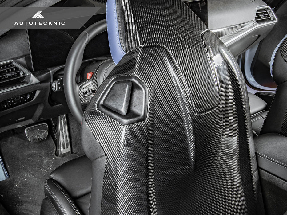 AutoTecknic Dry Carbon Full Seat Back Cover Set - G42 M240I