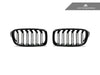AutoTecknic Dual-Slats Gloss Black Front Grille Set - F30 3-Series