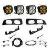 Baja Designs 2023+ Ford F250/F350 Super Duty Squadron SAE/Pro Fog Pocket Kit - Amber Upfitter