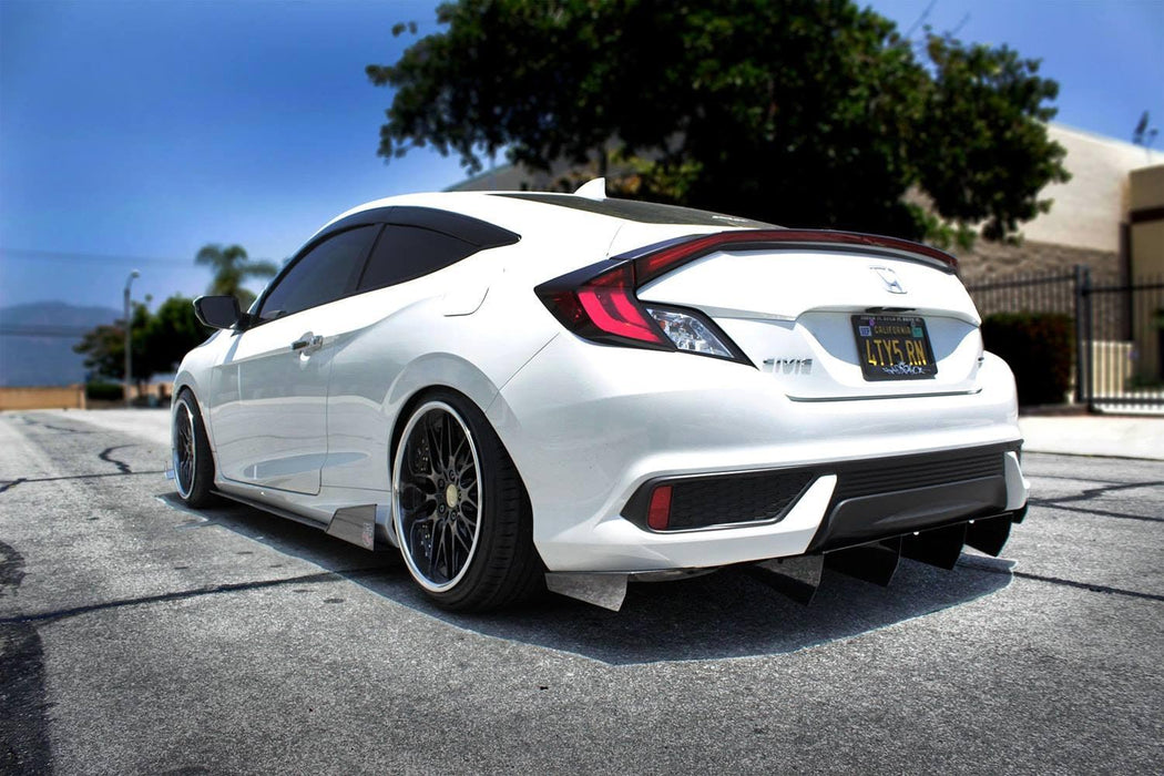 2016-2021 Honda Civic Coupe V4 Side Skirt Extensions