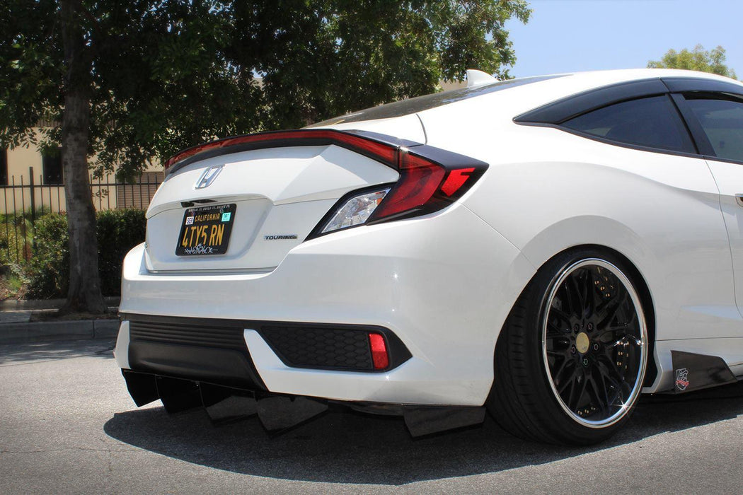 2016-2021 Honda Civic Coupe V4 Side Skirt Extensions