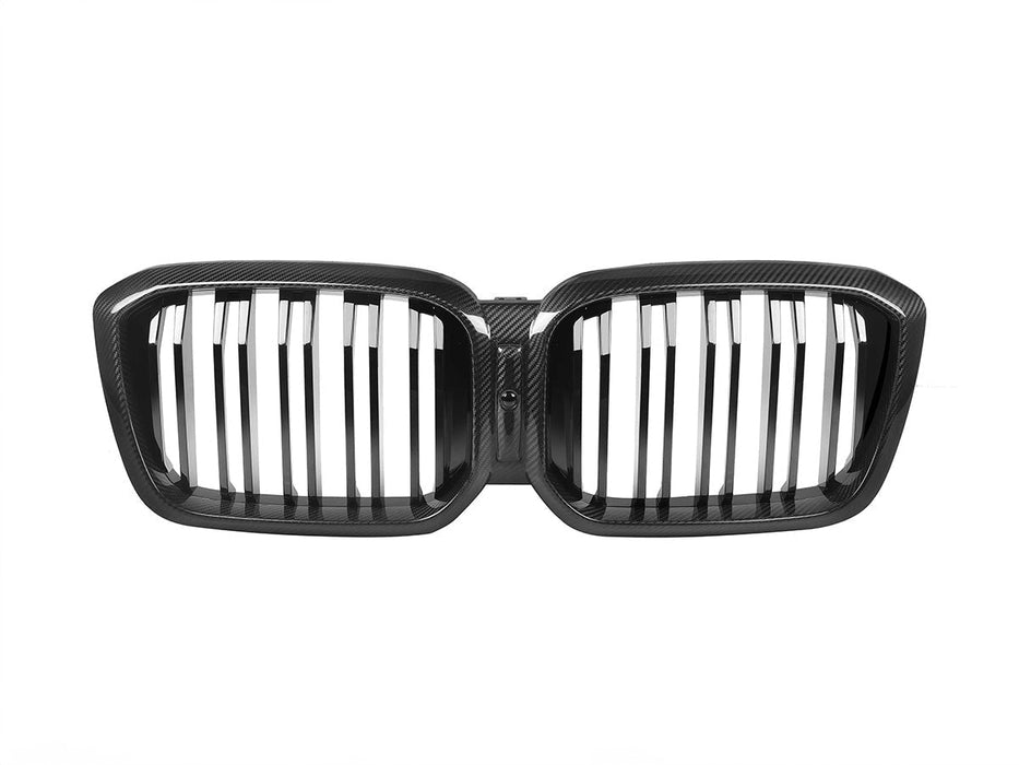 AutoTecknic Dry Carbon Fiber Dual-Slats Front Grille Set - BMW G01 X3 LCI | G02 X4 LCI