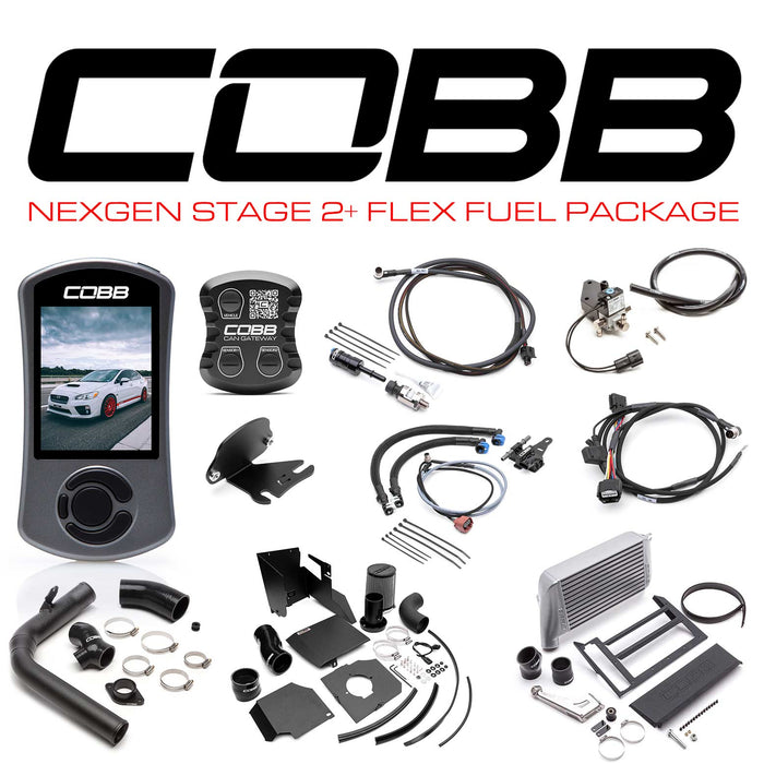 Cobb Subaru NexGen Stage 2 + CAN Flex Fuel Power Package (SF Intake) WRX 6MT 2015-2017 (Silver)