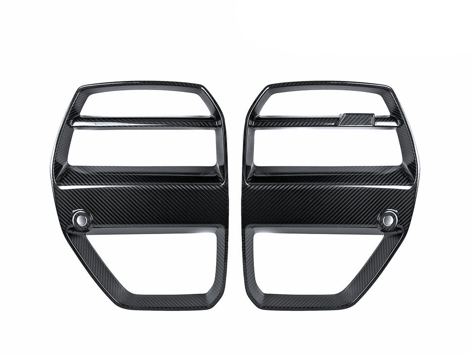 AutoTecknic Dry Carbon Motorsport V1 Front Grille Set - BMW G80 M3 | G82/ G83 M4