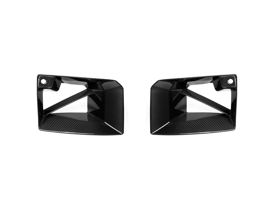 AutoTecknic Dry Carbon Front Bumper Lower Vent Set - BMW G87 M2