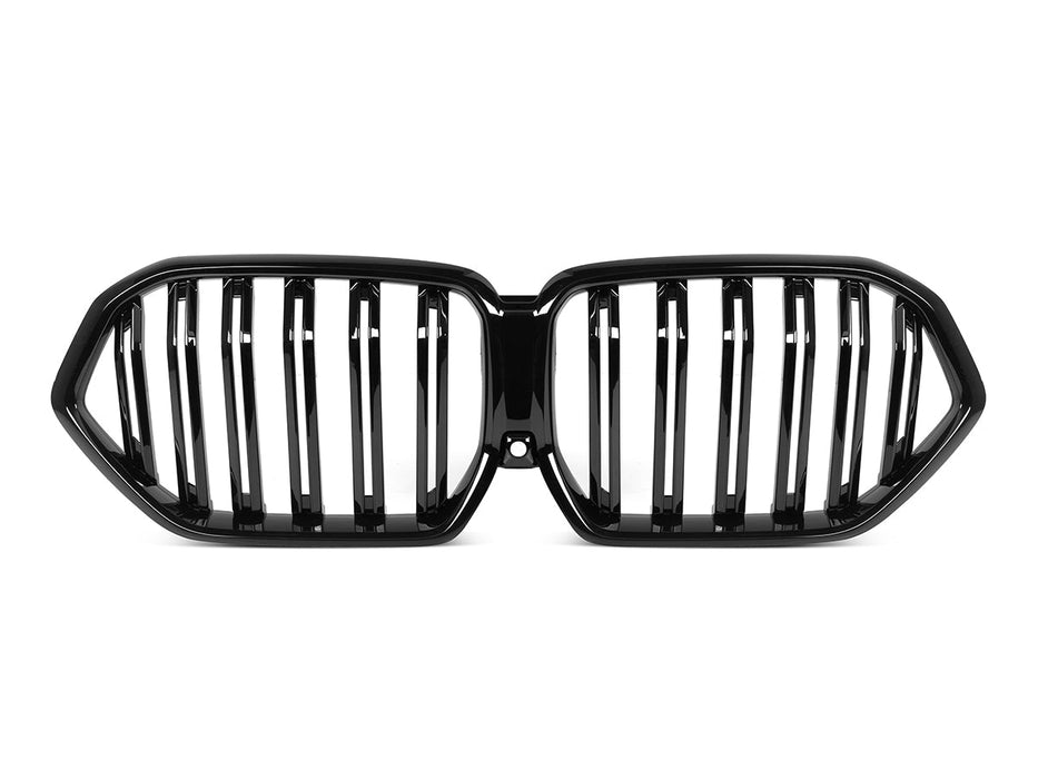 AutoTecknic Dual-Slats Gloss Black Front Grille - BMW G06 X6 LCI