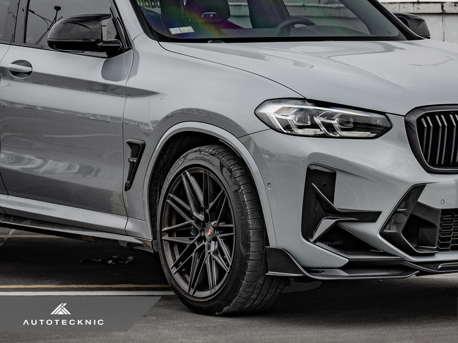 AutoTecknic Dry Carbon Front Bumper Trim Set - F97 X3M LCI | F98 X4M LCI