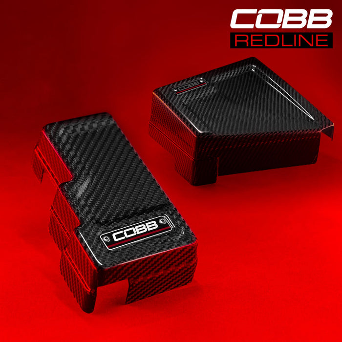 Cobb Subaru Redline Gloss Carbon Fiber Fuse Cover Kit WRX 2022-2025