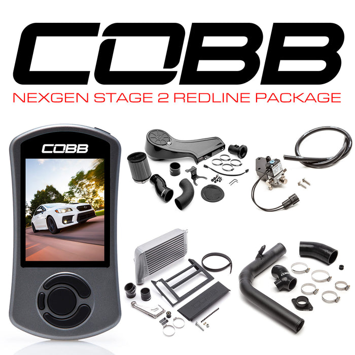 Cobb Subaru NexGen Stage 2 Redline Carbon Fiber Power Package WRX 2015-2021 (Silver)