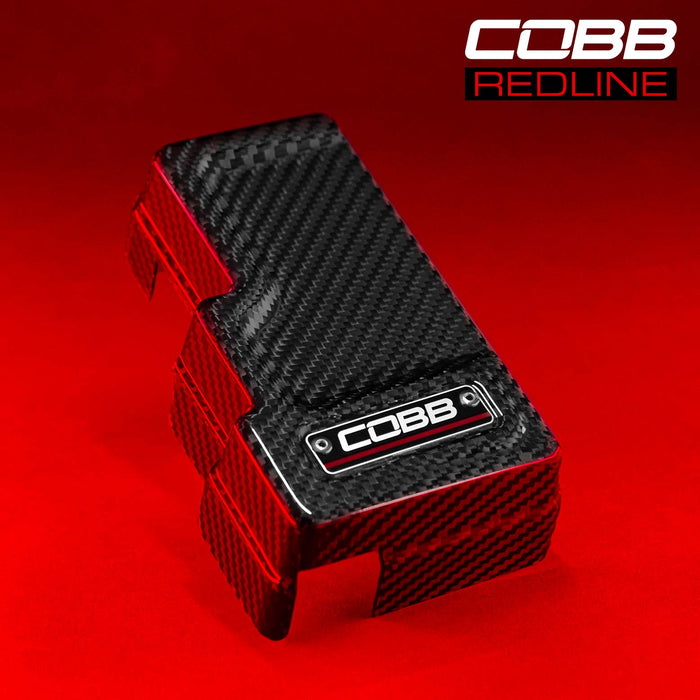 Cobb Subaru Redline Gloss Carbon Fiber Fuse Cover (Passenger Side) WRX 2022-2025