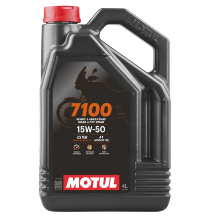 Motul 7100 15W50 4T 100% Synthetic Engine Oil 104299 4L