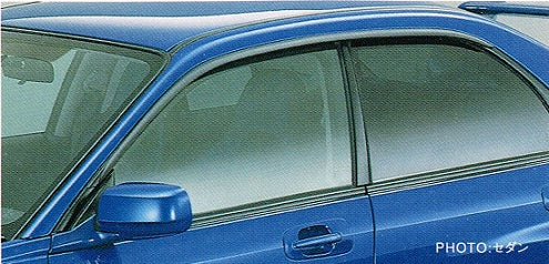 ClimAir Rear Rain & Wind Deflectors For Mazda 2 5-door, 2003