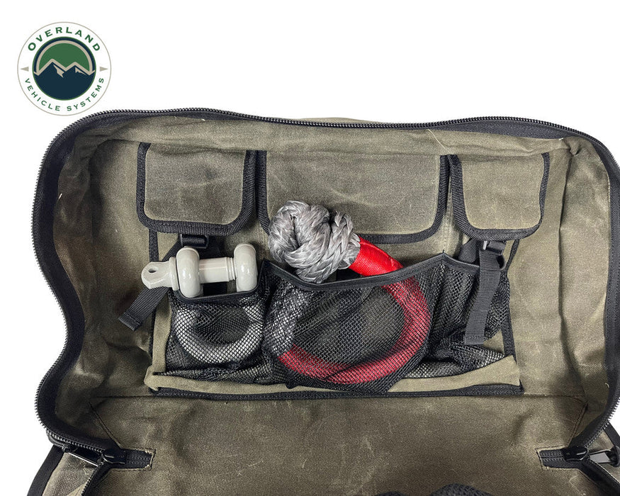 Rallitek Overland Vehicle Systems X RalliTEK Canyon Large Recovery Bag With Handle And Straps - Waxed Canvas