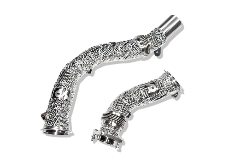 S55 Catless Downpipes with Heatshield for F8X M3 M4 & M2C