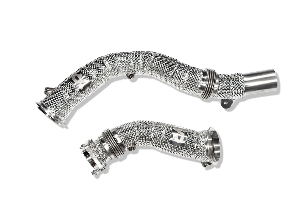 S55 Catless Downpipes with Heatshield for F8X M3 M4 & M2C