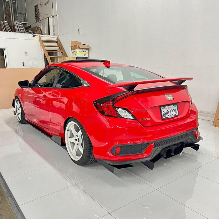 2016-2021 Honda Civic Coupe V4 Side Skirt Extensions
