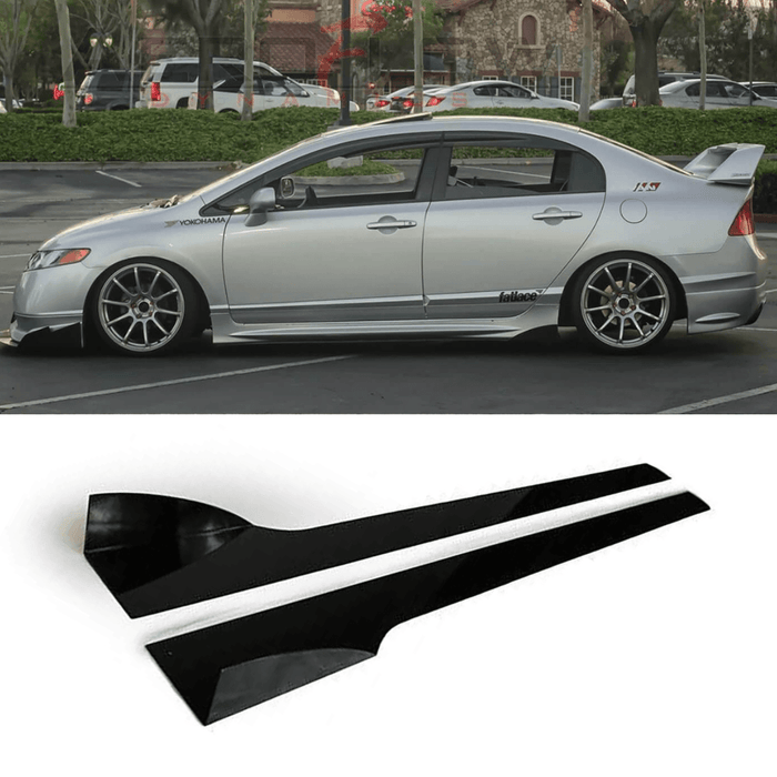 2006-2011 Honda Civic V2 Side Skirt Extensions