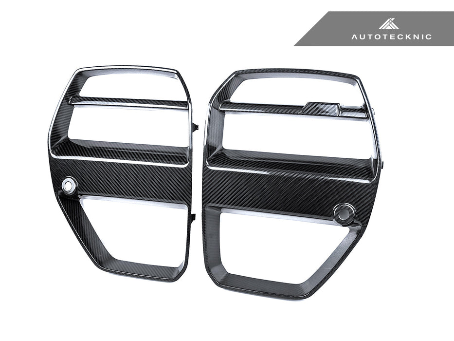 AutoTecknic Dry Carbon Motorsport V1 Front Grille Set - G80 M3 | G82/ G83 M4