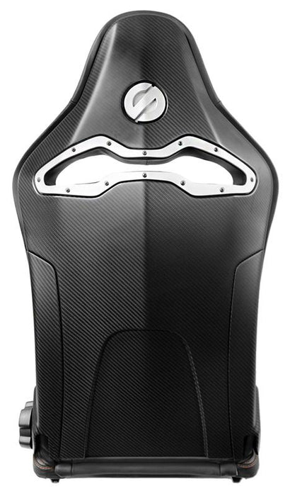 Sparco Seat SPX Special Edition Black/Red w/ Gloss Carbon Shell - Right