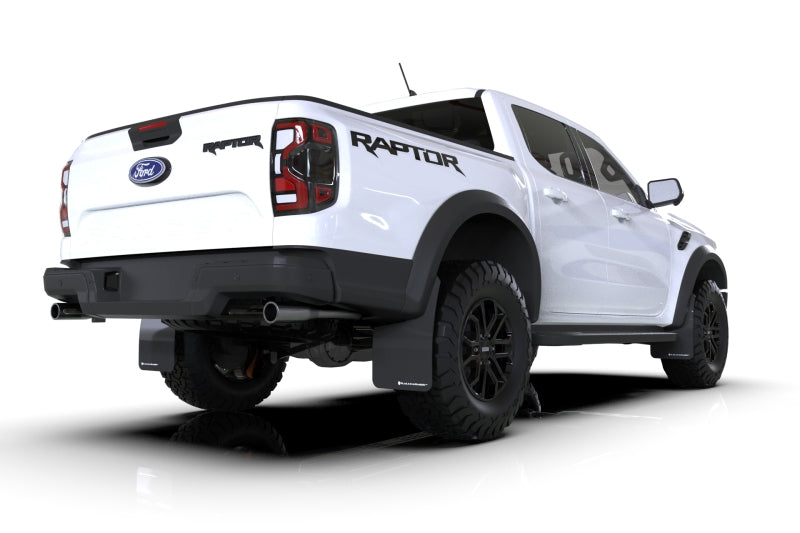 Edo Ranger Rally Armor 23-25 Ford Ranger Raptor Black UR Mud Flap White Logo — EDO ...