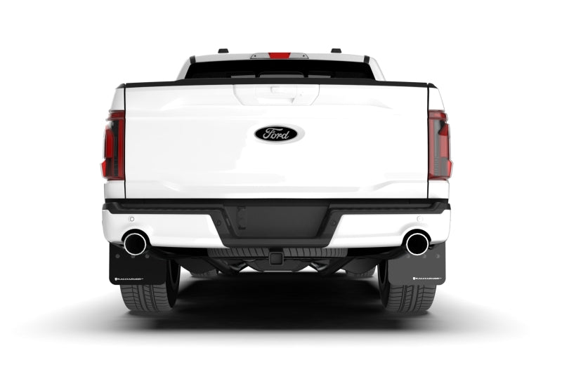 Rally Armor 21-25 Ford F-150 (Excl. Raptor) Black UR Mud Flap w/White Logo