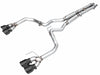 AWE 2024 Ford Mustang GT Fastback S650 RWD Track Edition Cat-Back Exhaust w/ Quad Diamond Black Tips