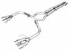AWE 2024 Ford Mustang Dark Horse S650 RWD Track Edition Cat-Back Exhaust w/ Quad Chrome Silver Tips