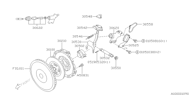 OEM Japan Clutch Slave Cylinder Subaru Impreza WRX STI 2002-2005 30620-AA120