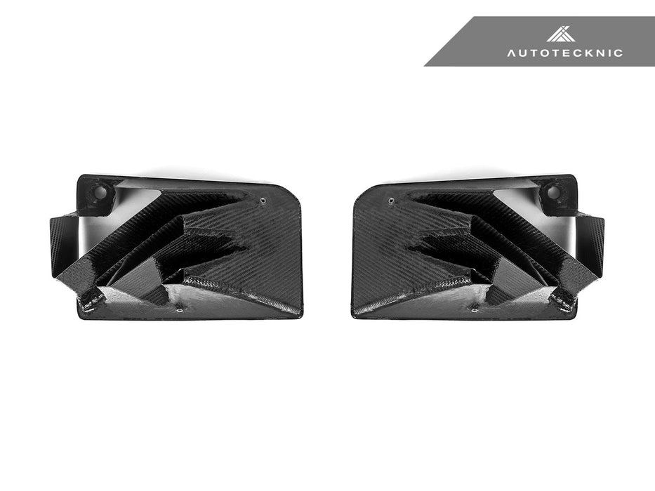 AutoTecknic Dry Carbon Corsa Front Bumper Lower Vent Set - G87 M2