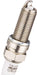 Spark plug with visible branding on a white background