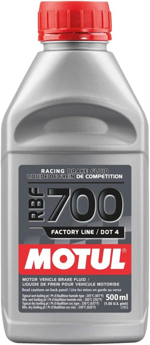 Motul 111257 RBF 700 Factory Line DOT 4 Racing Brake Fluid 500 ml