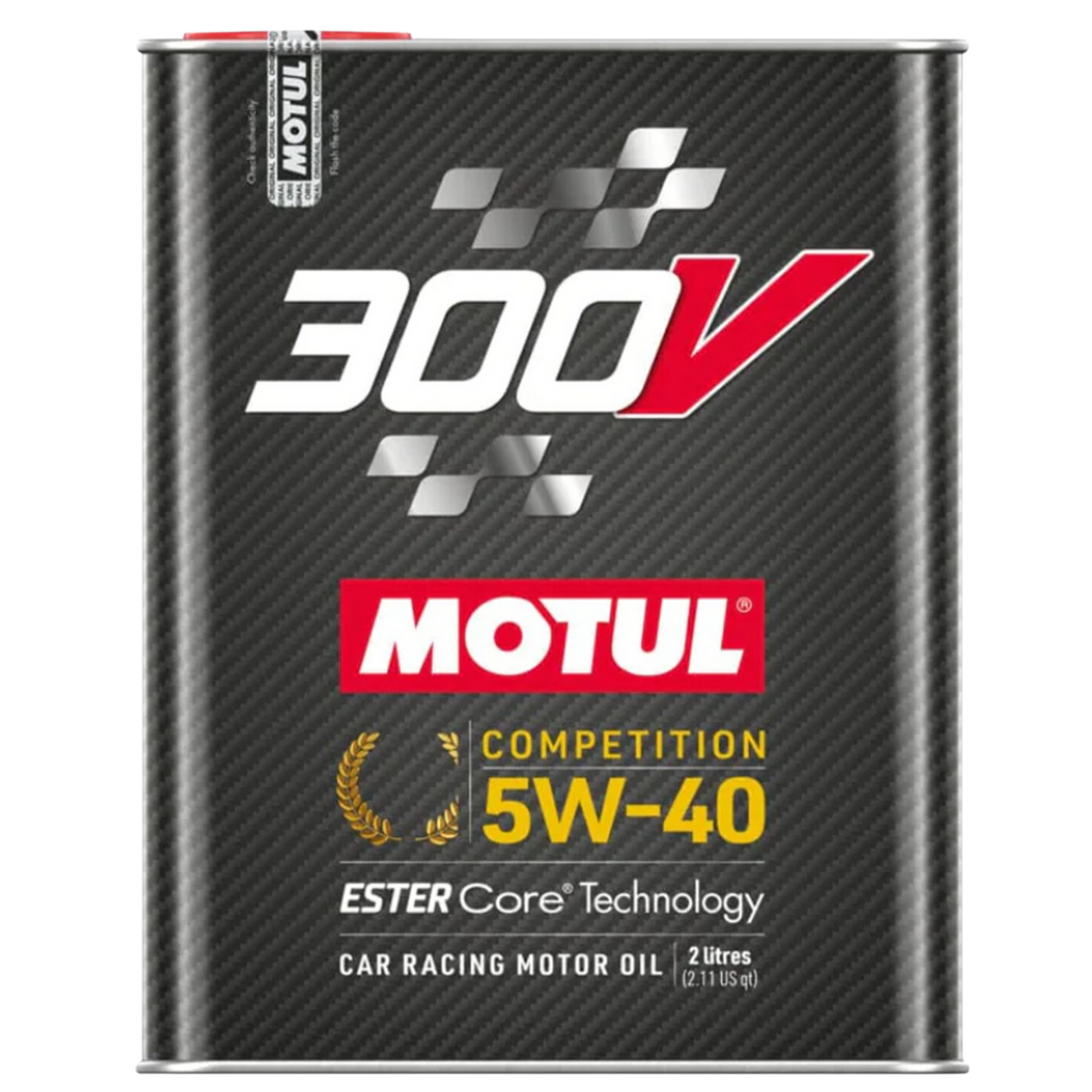 Motul 300V Competition 5W40 Ester Core Technology Car Racing Oil 100% Synthetic Racing Motor Oil, 2L (2.1 qt.)
