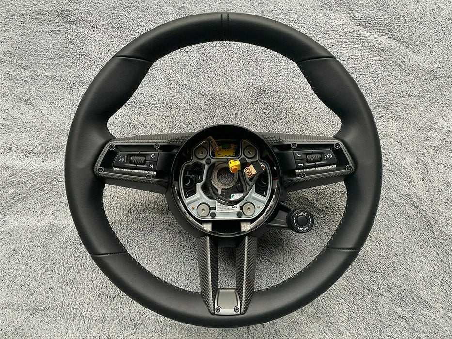 AutoTecknic Carbon Fiber Steering Wheel Trim - Porsche 992 Models