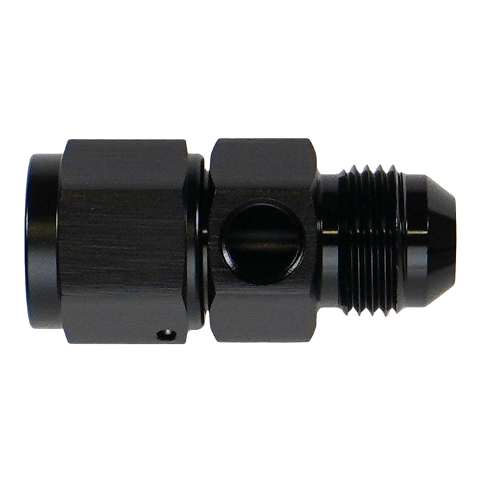 DeatschWerks 8AN Male Flare to Female Flare Swivel with 1/8th npt