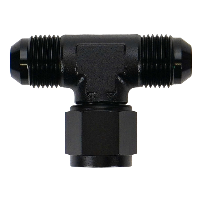 DeatschWerks 8AN Male Flare to Female Flare Swivel Tee on 90