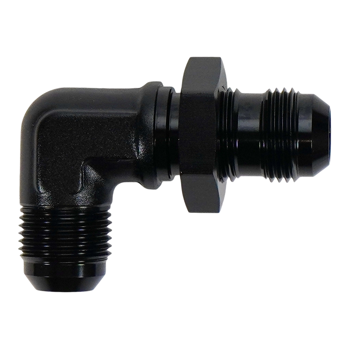 DeatschWerks 10AN Male Flare Bulkhead 90-Degree (with nut)