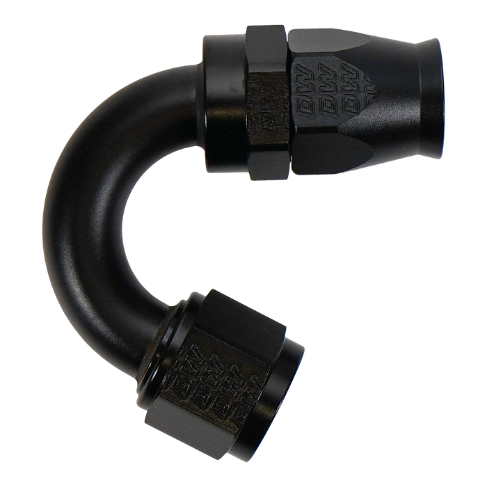 DeatschWerks 10 AN Female Flare Swivel (Incl Ferule/Olive) 150-degree Hose End PTFE