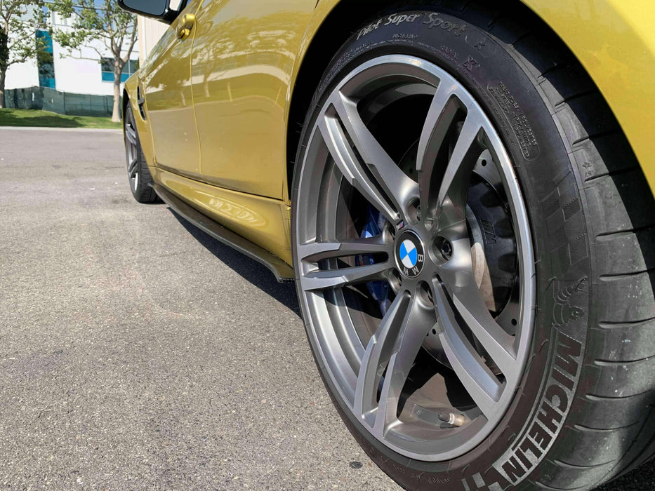 2013-2020 BMW M3/M4 Carbon Fiber V1 Side Skirt Extensions