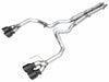 AWE 2024 Ford Mustang Dark Horse S650 RWD Track Edition Cat-Back Exhaust w/ Quad Diamond Black Tips